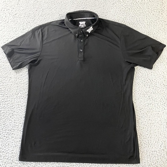 PXG Parsons Xtreme Golf Polo Shirt Mens 2XL Black Performance‎ Stretch Athletic - Picture 2 of 7